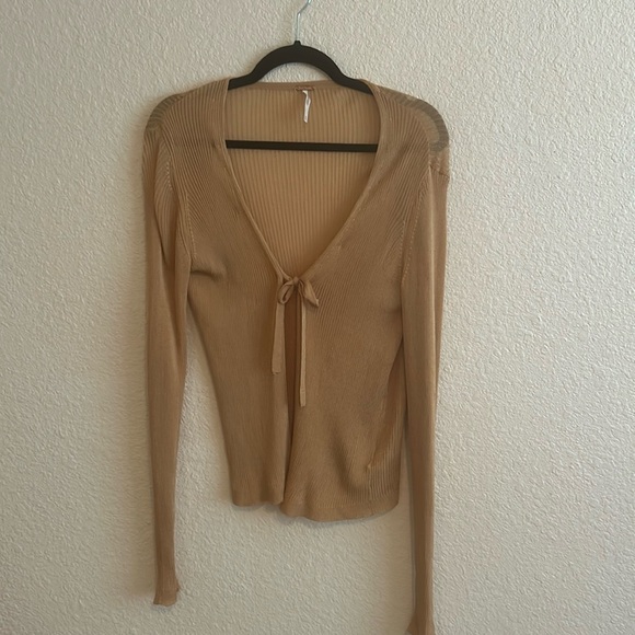 Free People Sweaters - Free people gold cardigan